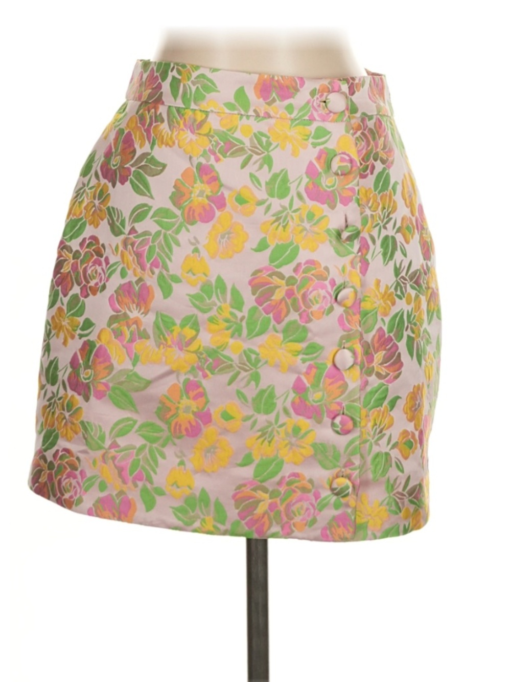 Revolve MAJORELLE Floral Mini Skirt | Size S | Button Front | Like New